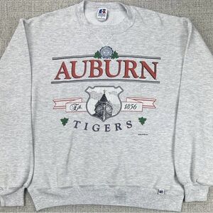 Russell Athletic Gray Auburn Tigers Sweatshirt